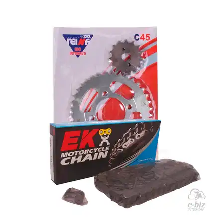 KIT TRANSMISION COMPLETO C45 HONDA WAVE 36/15 + EK JAPON 428DE-118L