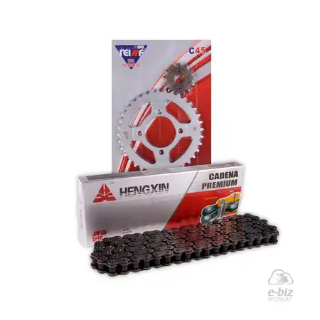 KIT TRANSMISION COMPLETO GILERA SMASH 36/13 + HENGXIN 428H-110L