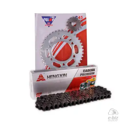 KIT TRANSMISION COMPLETO YAMAHA FZ16 40/14 + HENGXIN 428H-136L