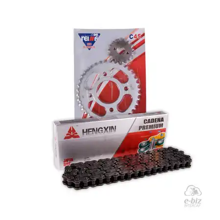 KIT TRANSMISION COMPLETO ZANELLA RX 150 38/15 + HENGXIN 428H-118L