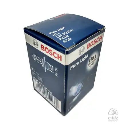 LAMPARA BOSCH HS1 12V 35/35W PURE LIGHT DEL. HONDA CG TITAN/NEW WAVE/TWISTER/ YAMAHA YBR125Z/BAJAJ 135