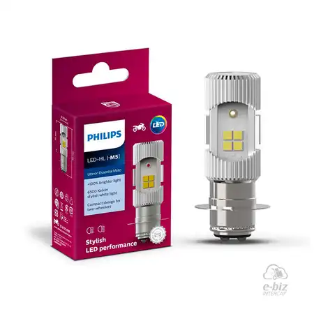 LED PHILIPS M5 11163 12V 6/6W UEM DELANTERA MOTOS 110 SMASH/CORVEN/GERRERO/HONDA/ZANELLA