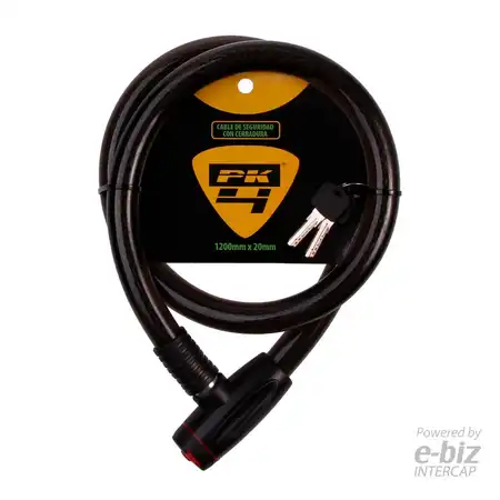 LINGA PK4 GRIS Ø 20X1200MM (C. DE ACERO TRENZADO CON R. PLASTICO)