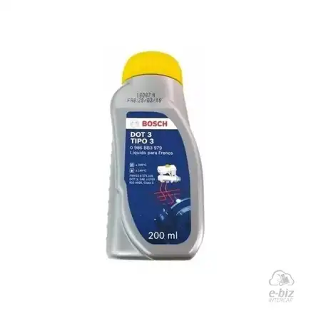 LIQUIDO DE FRENOS BOSCH DOT 3 X 0,2L