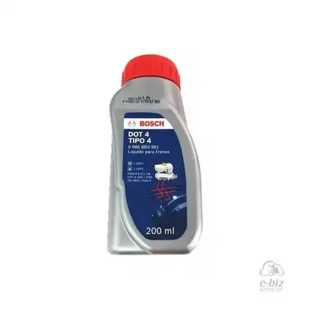 LIQUIDO DE FRENOS BOSCH DOT 4 X 0.2L