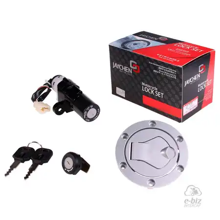 LLAVE DE CONTACTO BAJAJ ROUSER 135LS JAYCHEN C/KIT CERRADURAS/TAPA TANQUE