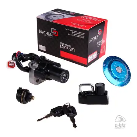 LLAVE DE CONTACTO YAMAHA XTZ 250CC LANDER JAYCHEN C/KIT CERRADURAS/TAPA TANQUE/TRABA CASCO