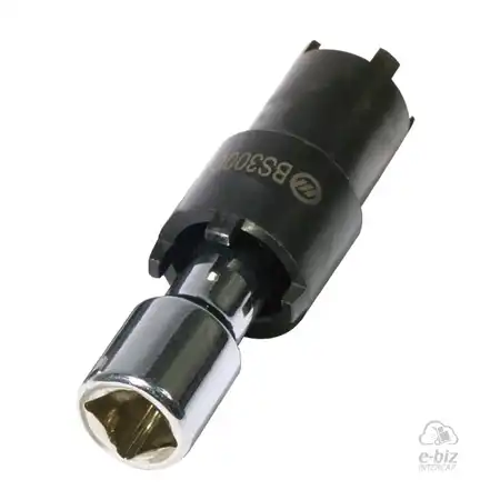 LLAVE DOBLE BIKE SERVICE PARA TUERCA GRADADA CON ADAPTADOR (EMBRAGUE Y EJE BALANCEADOR)