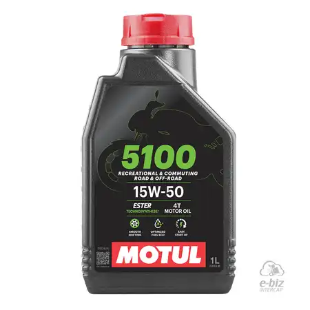 MOTUL SEMISINTETICO 5100 ESTER 4T 15W50 NEW X1LTS.