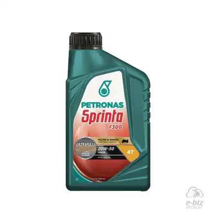 PETRONAS SPRINTA 4T F300 20W-50 SL/MA2 MINERAL MULTIGRADO X 1L