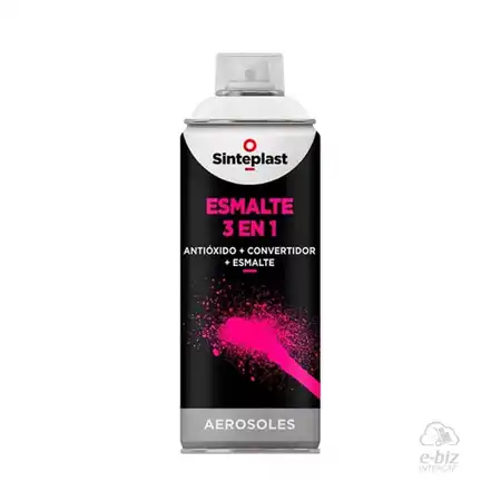 PINTURA EN AEROSOL SINTEPLAST ESMALTE BRILLANTE BLANCO 3 EN 1 440 CM3