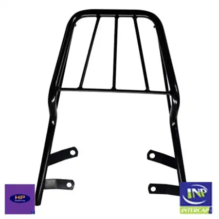 PORTAEQUIPAJE HP YAMAHA YBR 125 CC-NACIONAL- (MODELO AÑO 2013) NEGRO BRILLANTE