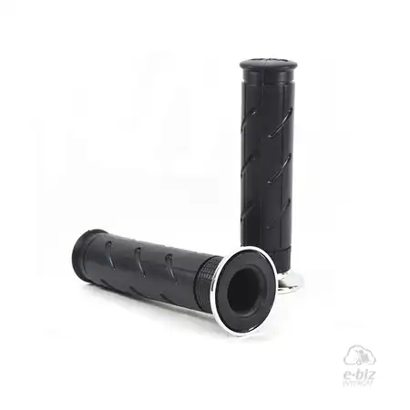 PUÑOS MDA HONDA CG TITAN/N.HAWK/600 140MM CROMADO-NEGRO