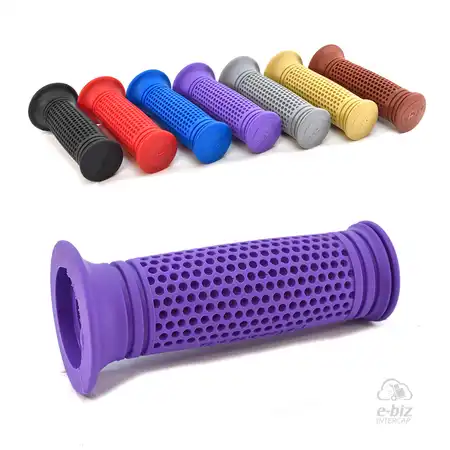 PUÑOS MDA SCOOTER/HONDA BIZ RUBBER GRIP 115MM LILA