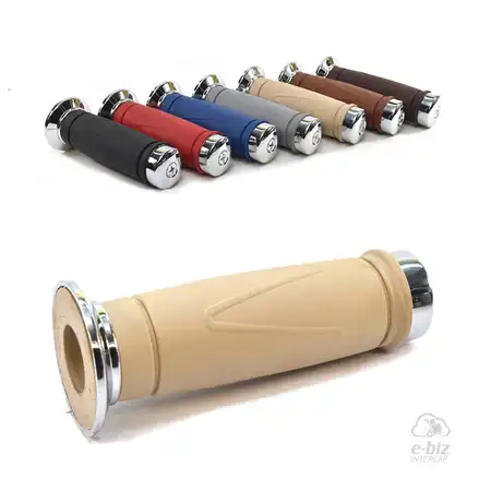 PUÑOS MDA STYLER CLASSIC CON PUNTERAS ALUMINIO-RUBBER GRIP 120MM NATURAL