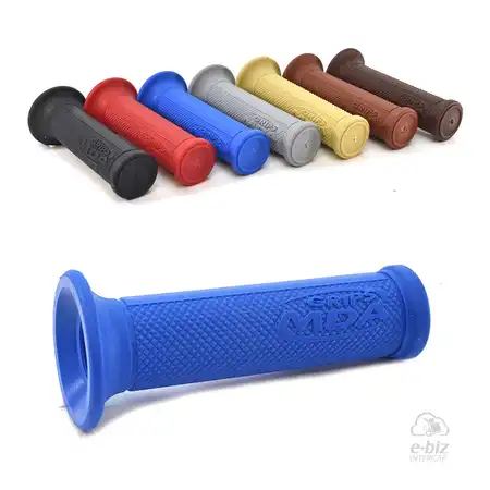PUÑOS MDA SUPERBIKE RUBBER GRIP 125MM AZUL