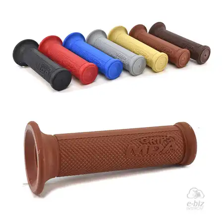 PUÑOS MDA SUPERBIKE RUBBER GRIP MARRON 125MM