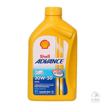 SHELL ADVANCE 4T AX5 20W-50 SL/ MA2 MINERAL MULTIGRADO