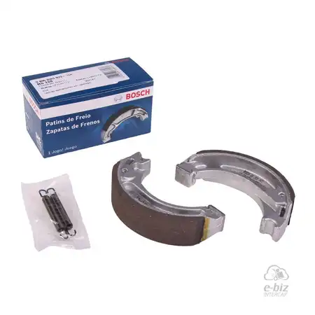 ZAPATA FRENO BOSCH MOTOS 110CC SMASH/ZB/TRIP/BIZ/WAVE TRAS. R/CRUZADO (110MM)